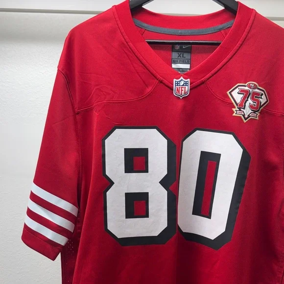 Nike Jerry Rice #80 Alternate Game Jersey - Picture 2 of 12